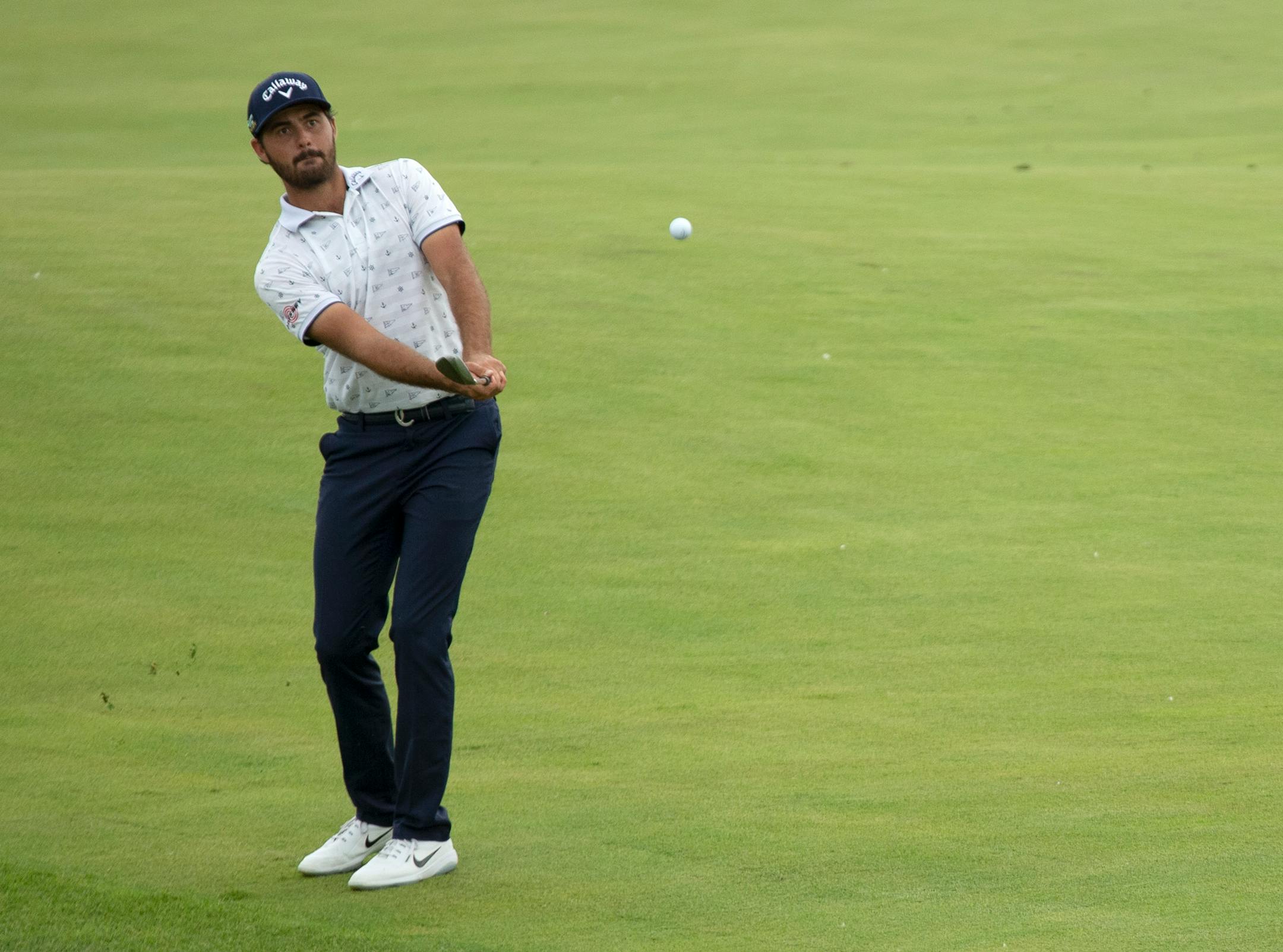 Curtis Luck chipped onto the 9th green during the second round of the 3M Open at TPC Twin Cities. ] ALEX KORMANN• alex.kormann@startribune.com