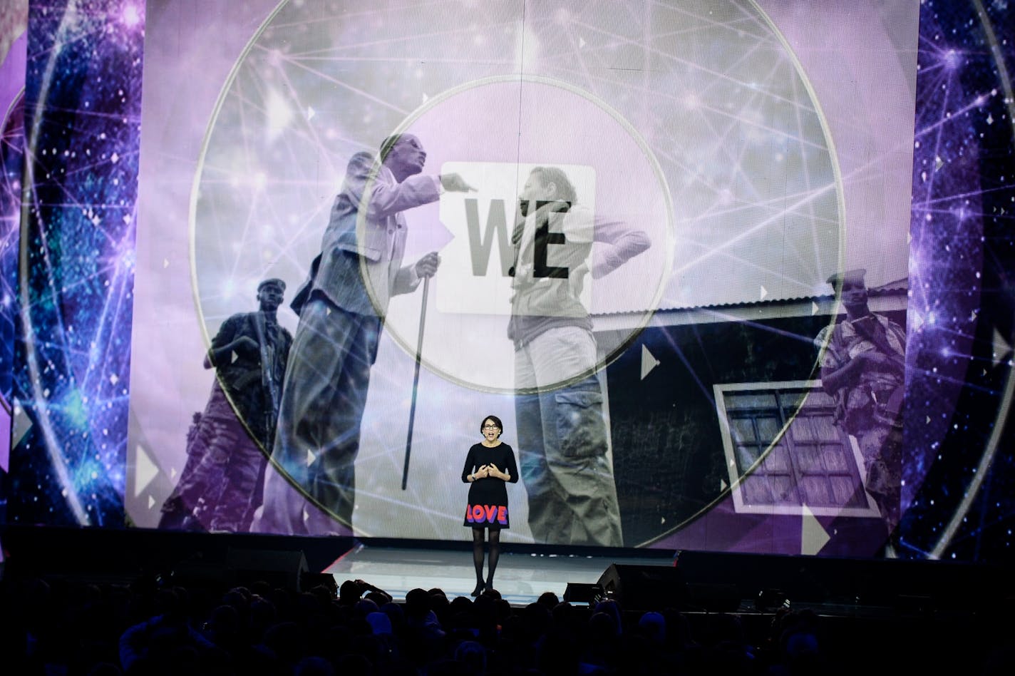 Journalist Ann Curry spoke at WE Day Wednesday afternoon.