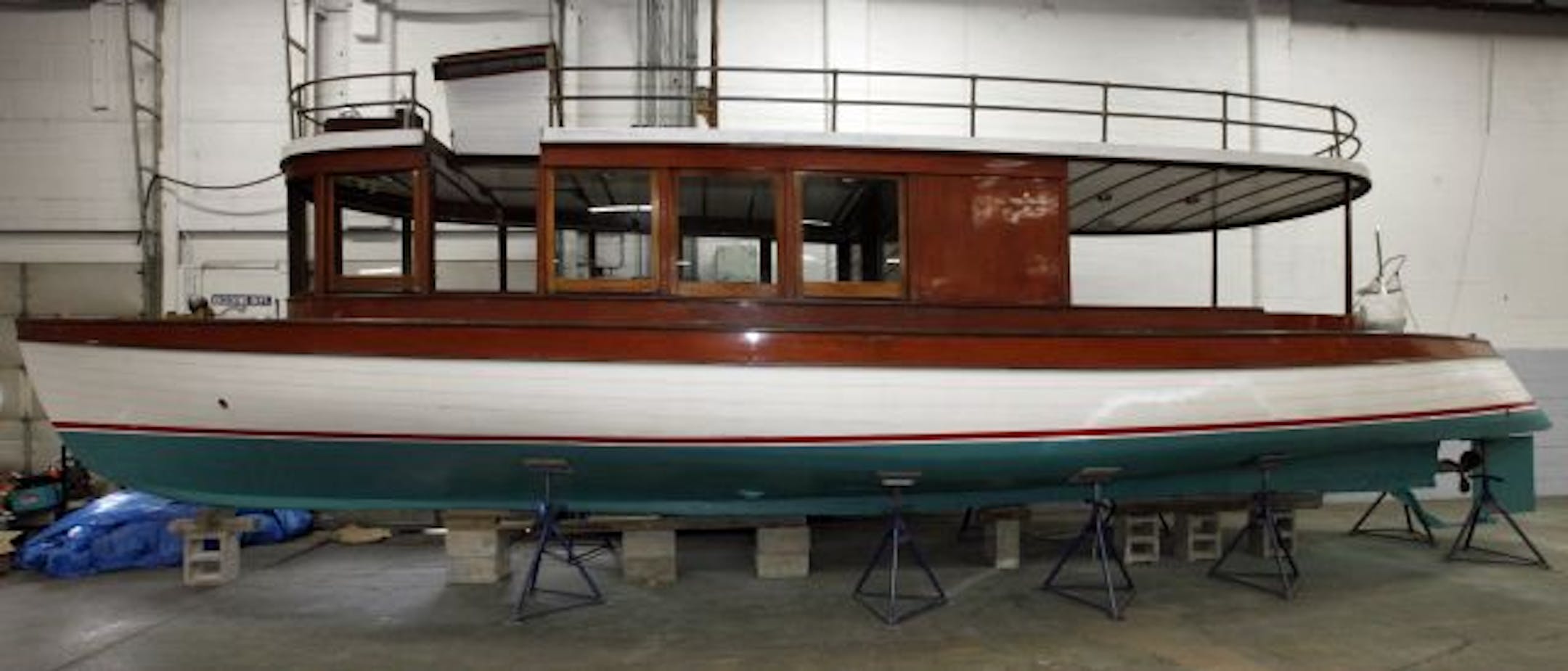 The Harriet, a launch made for the Walker lumber family, was built by Moore Boatworks of Wayzata in 1909.