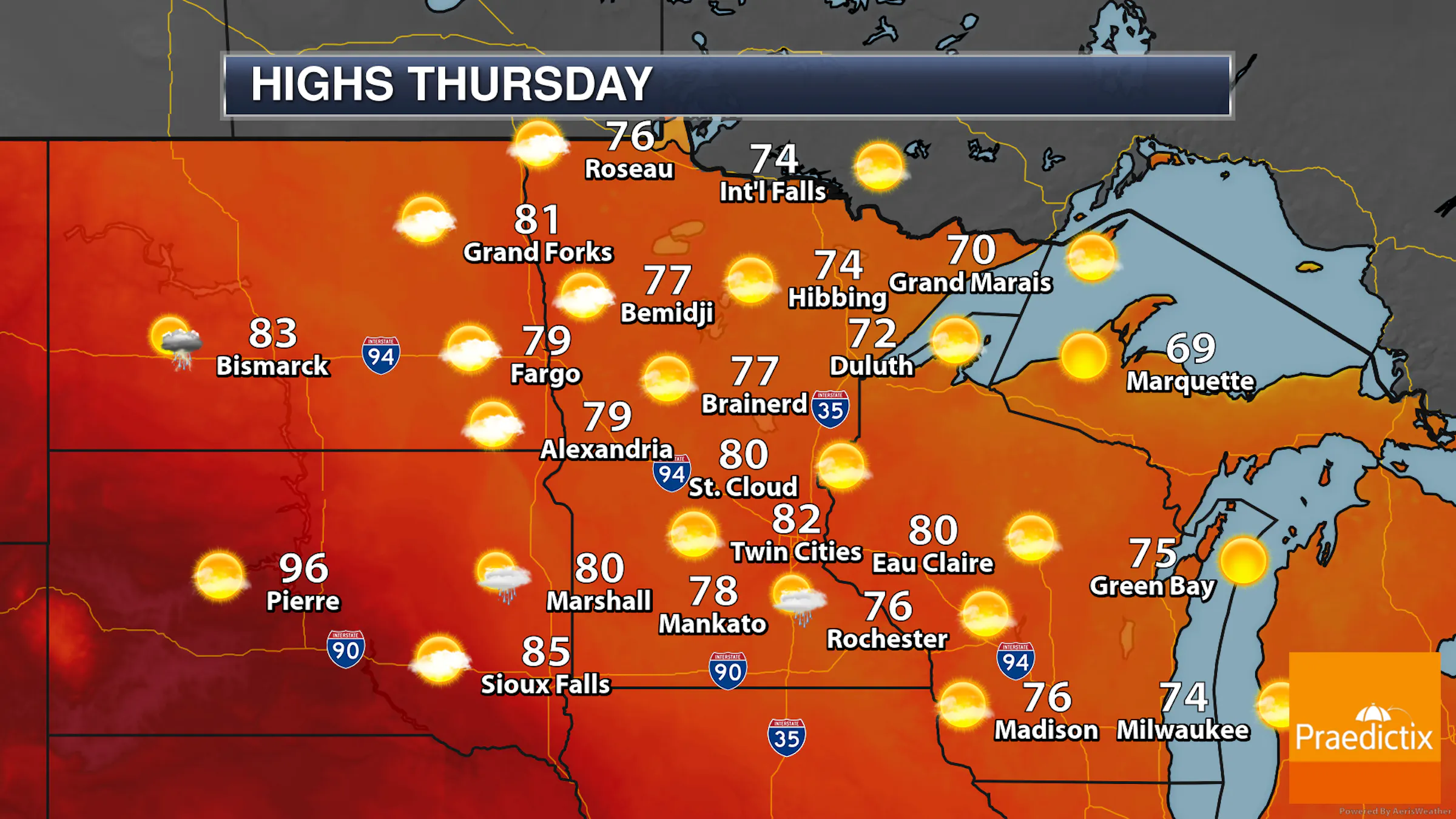 Another Pleasant August Day Thursday - Rain Chances Move In Thursday ...