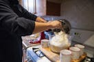 Aaron Goldfarb makes a fresh batch of eggnog. It can be made with or without spirits, or flavored with gingerbread, peppermint, pistachio and toffee s