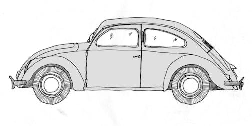 drawing of automobile from "The Driving Machine"