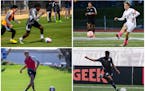Minnesotans (clockwise from top left) Herbert Endeley, Rory O’Driscoll, Emmanuel Iwe and Xavier Zengue are training with MLS teams.