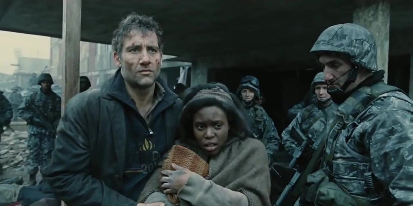 Clive Owen in "Children of Men."