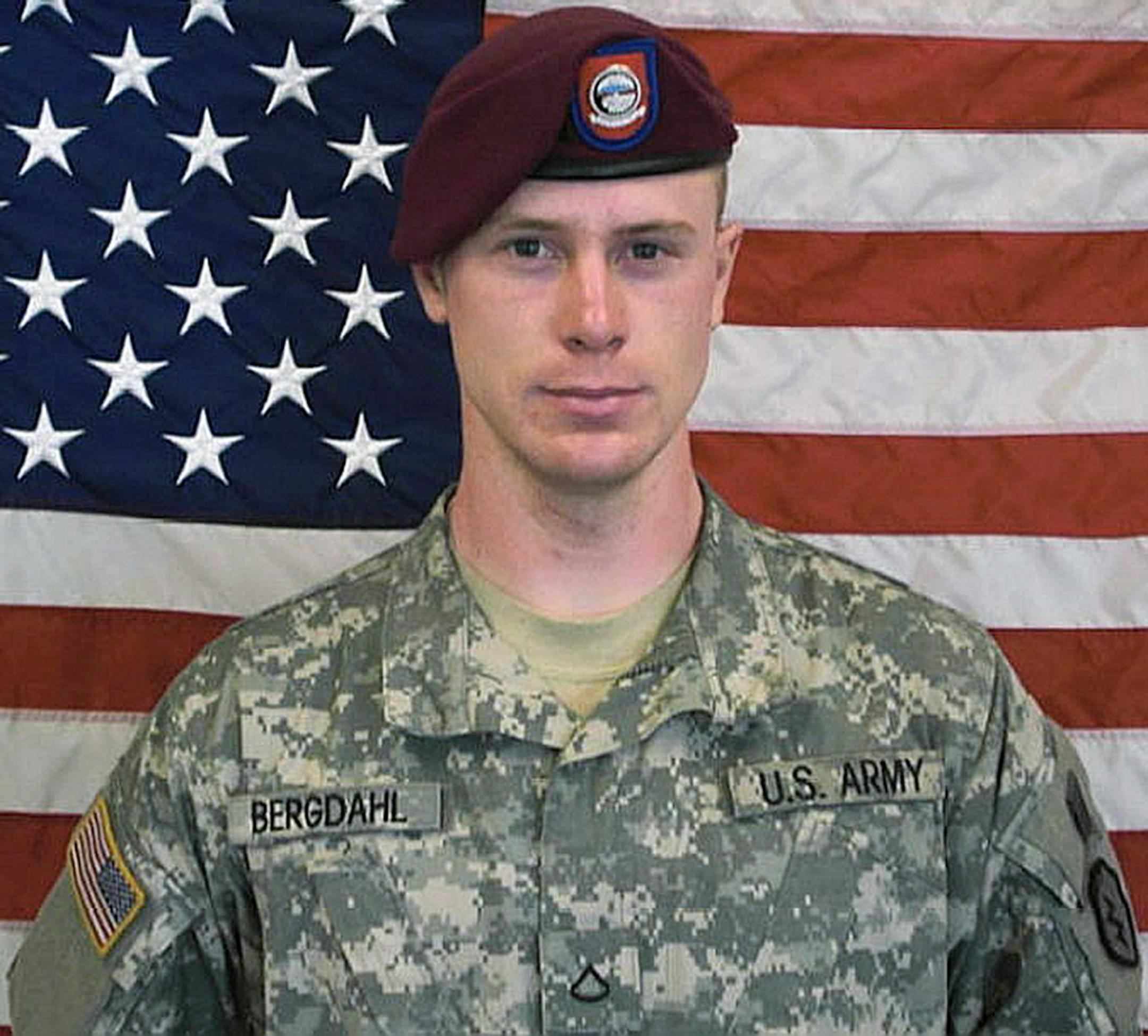 In an undated handout photo, U.S. Army Sgt. Bowe Bergdahl, who was taken prisoner in Afghanistan in June of 2009. Bergdahl was released in good condition on May 31, 2014 in exchange for five Taliban prisoners held in Guantanamo Bay, Cuba, after negotiations carried out by Qatari intermediaries, according to U.S. officials. (U.S. Army via The New York Times) -- FOR EDITORIAL USE ONLY.--