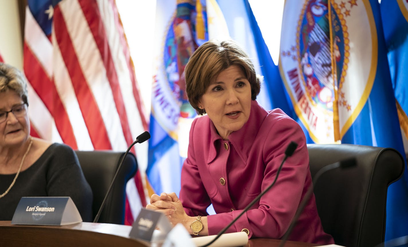 Attorney General Lori Swanson's spoke about the task force's final recommendations on how to reform sex assault investigations during a press conference at the State Capitol in St. Paul, Minn., on December 18, 2018. ] RENEE JONES SCHNEIDER &#x2022; renee.jones@startribune.com