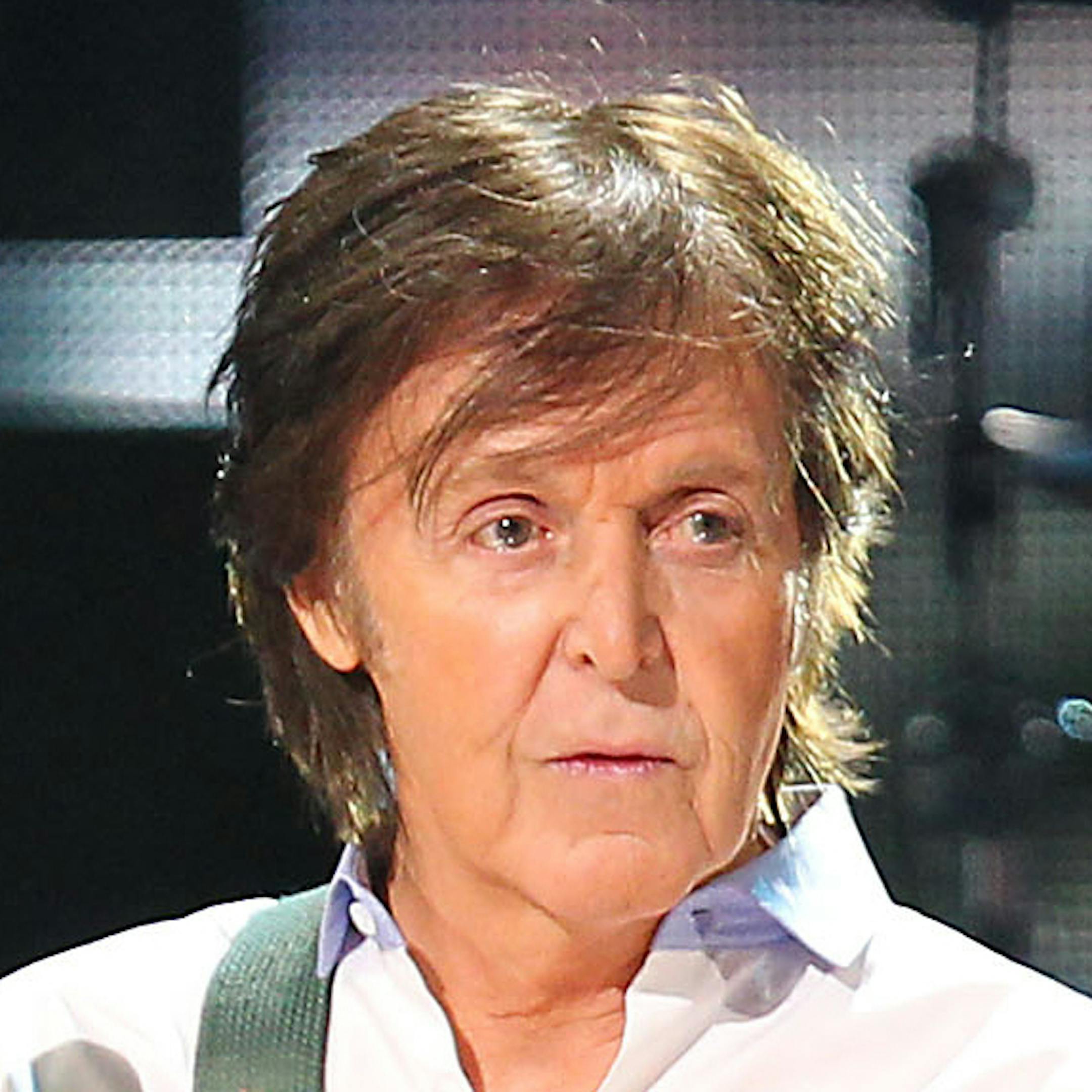 This Dec. 12, 2012 file image released by Starpix shows Paul McCartney at the 12-12-12 The Concert for Sandy Relief at Madison Square Garden in New York.