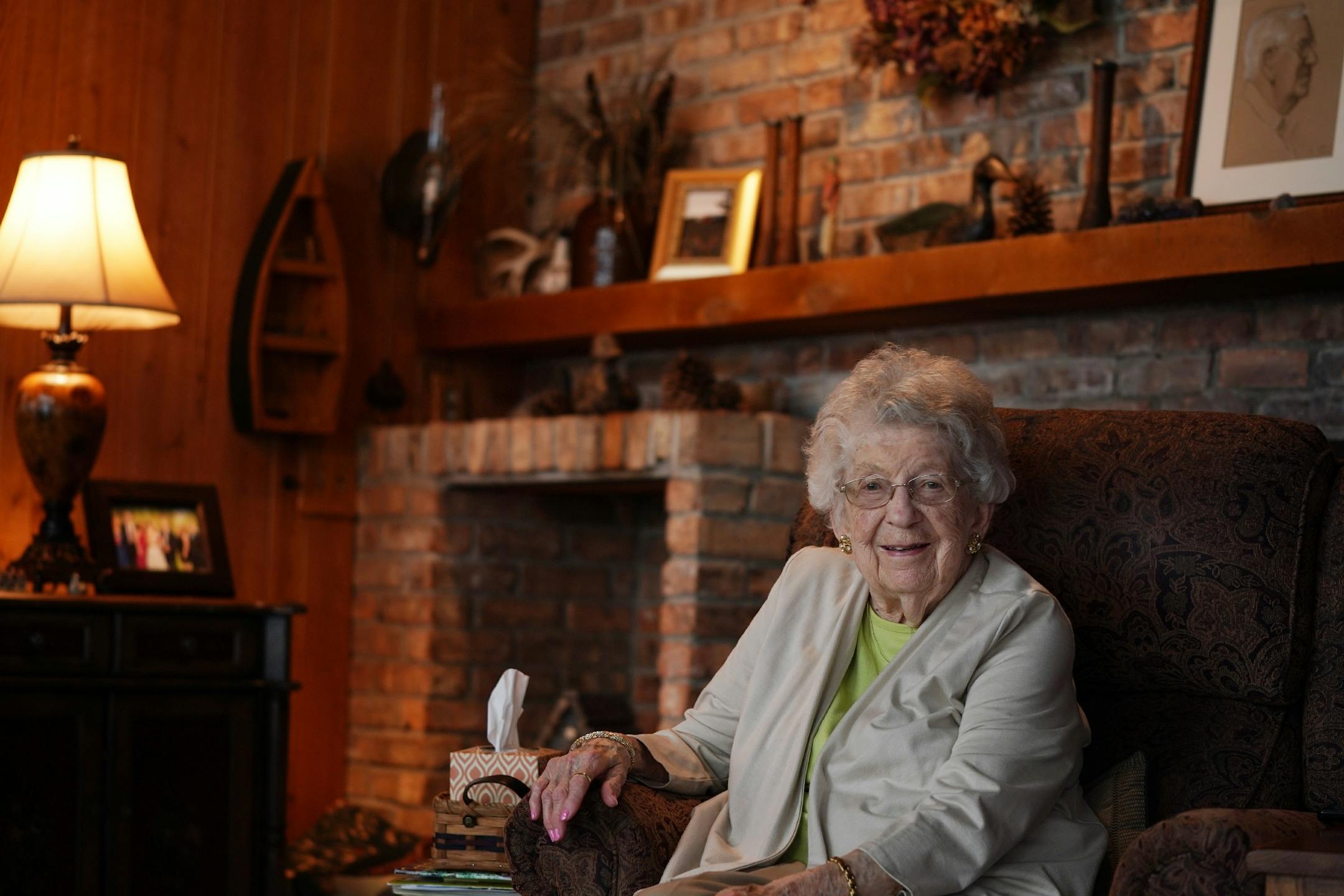 Betty Gerling, widow of Gordon Gerling who masterminded the project, sat for a portrait at her home.