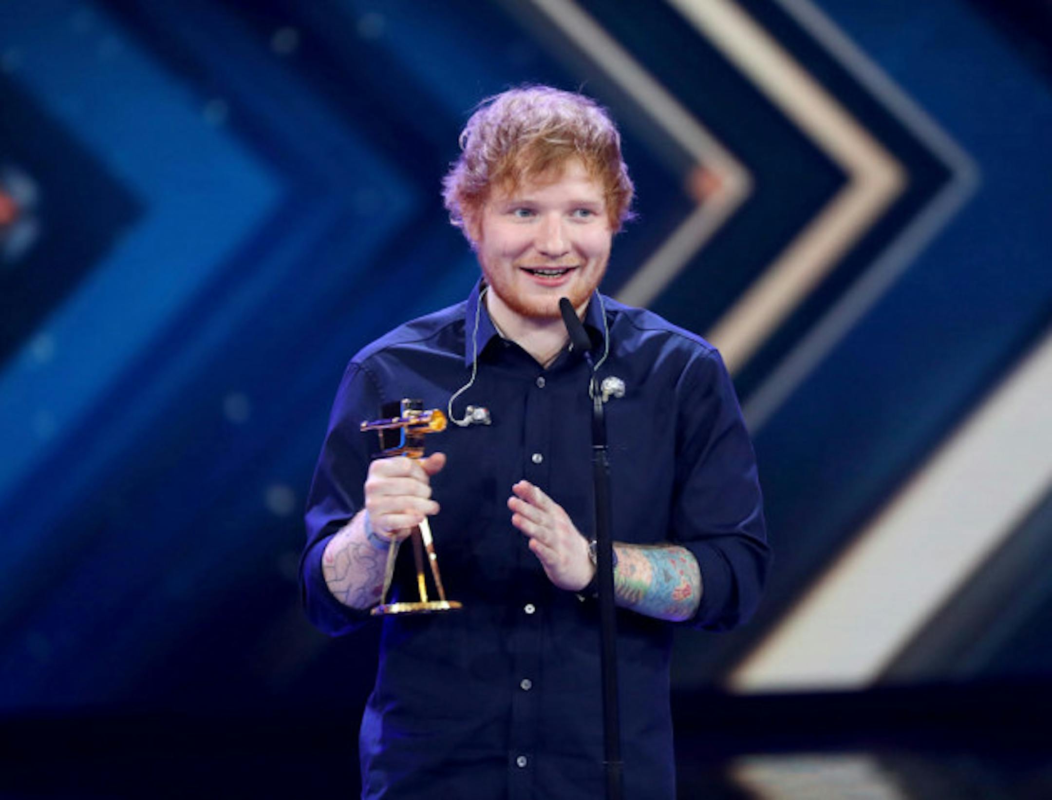 Ed Sheeran appeared last week at the Golden Camera Awards in Germany. / Christian Charisius/Pool Photo via AP