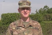 Dr. Gavin Meany sent his family holiday greetings late last year in a video while serving in the military overseas. Credit: U.S. Central Command