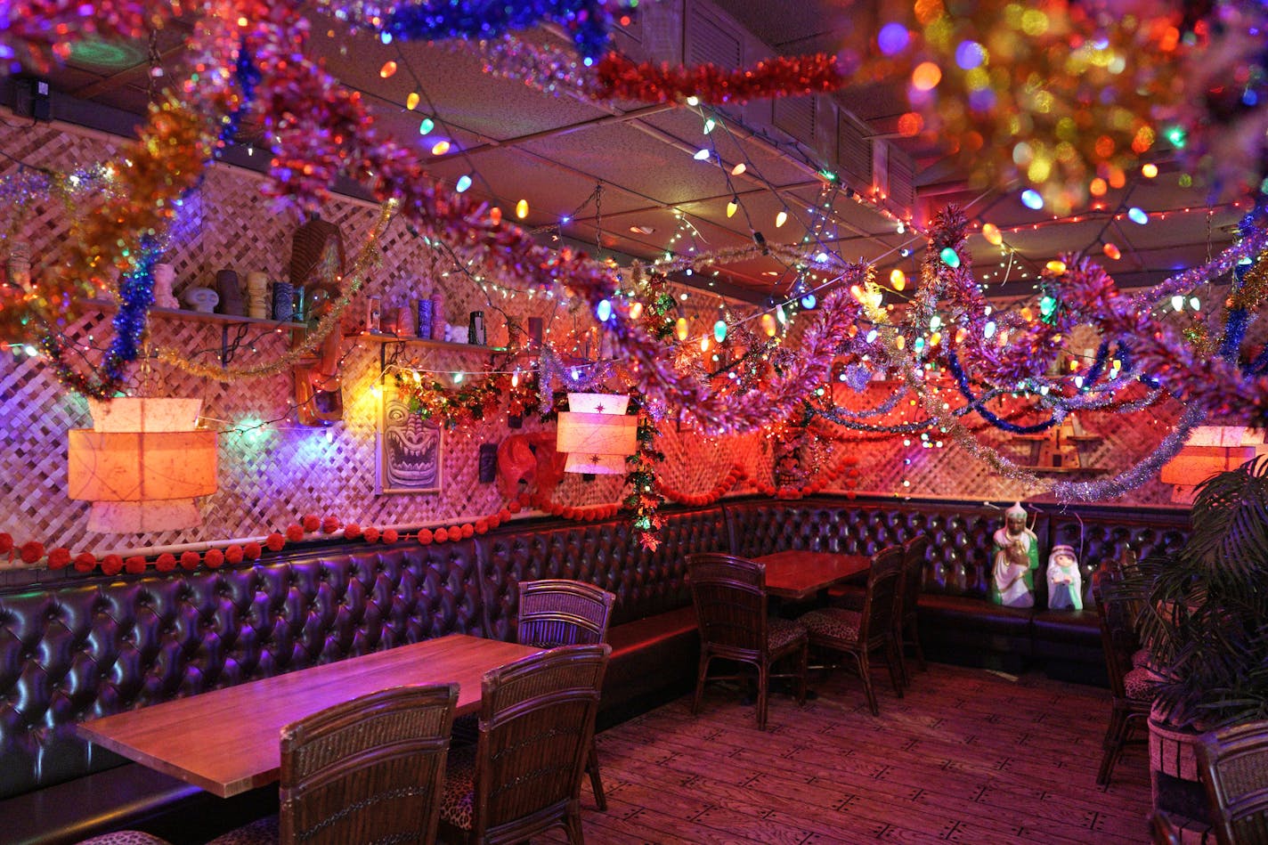 The transformation of Psycho Suzi's into Mary's Christmas Palace, an over-the-top holiday-themed bar in North East Minneapolis.