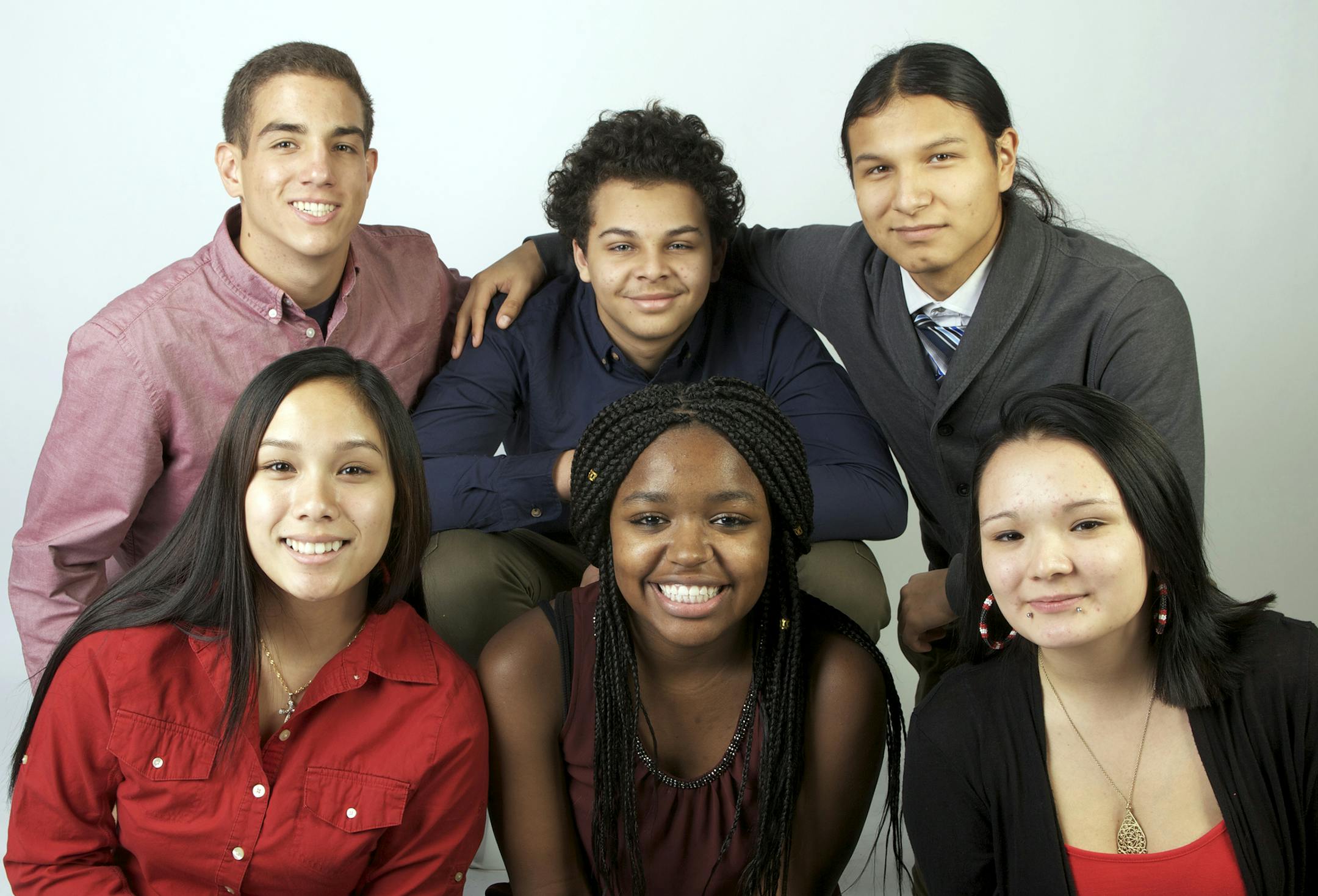 This yearís scholarship recipients are, from upper left, clockwise: Sebastien Lannelongue, Southwest High School, Minneapolis; Domenic Johnson, North Community High School, Minneapolis; Christopher Oquist, Roosevelt High School, Minneapolis; Hennessey Carlbom, Takoda Prep, Minneapolis; Shamaria Jordan, Edison High School, Minneapolis, and Mela Nguyen, Great River School, St. Paul.