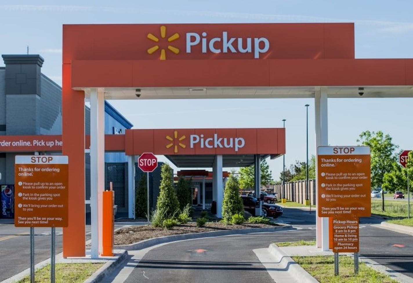 Walmart will be adding pickup lanes for online orders in its Minnesota remodels. (Provided by Walmart)