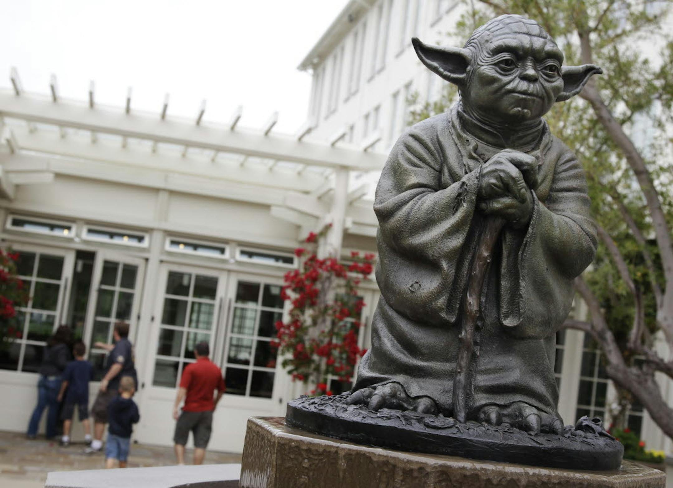 A life-sized replica of Yoda, George Lucas' master of the Force, is shown at Lucasfilm Ltd. production studios in San Francisco.