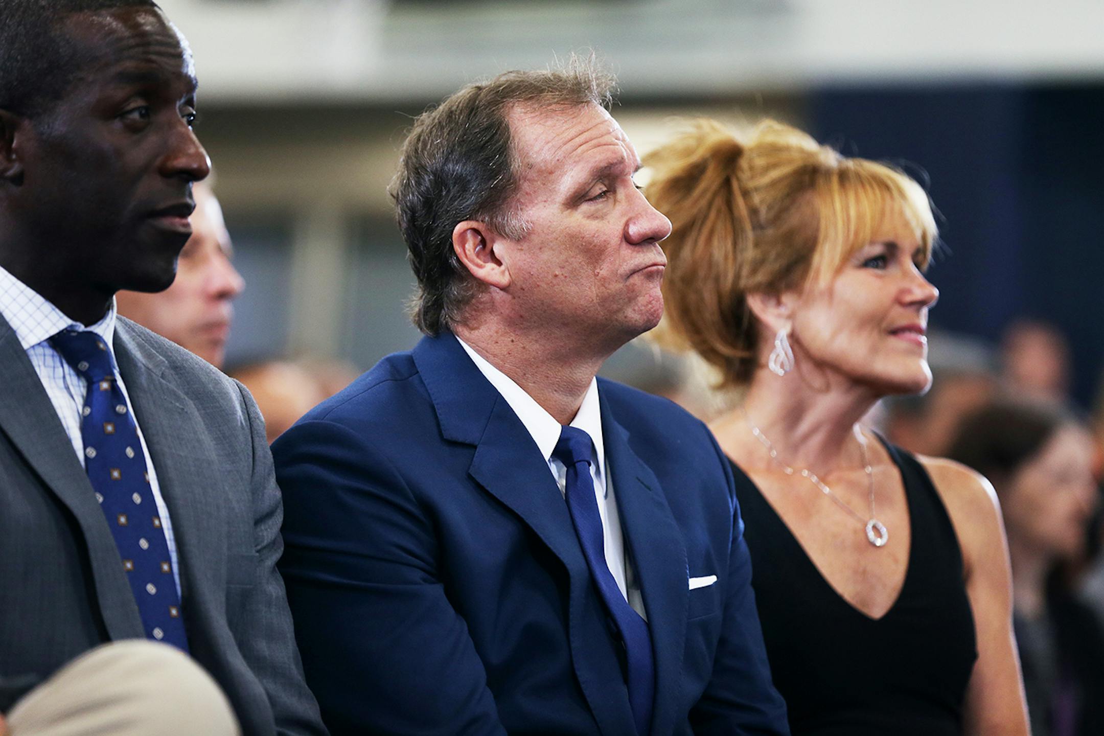Timberwolves coach Flip Saunders attends the grand opening event at the Timberwolves and Lynx Courts at Mayo Clinic Square in downtown Minneapolis on Wednesday, June 17, 2015.