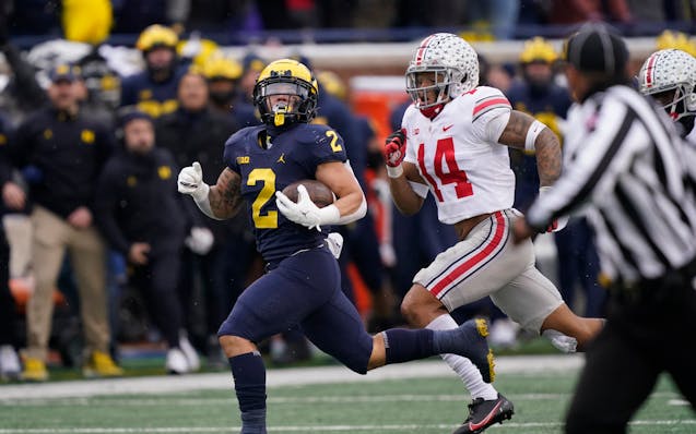 Blake Corum was the offensive engine for national champion Michigan last season and racked up over 4,100 yards from scrimmage and 61 touchdowns in his