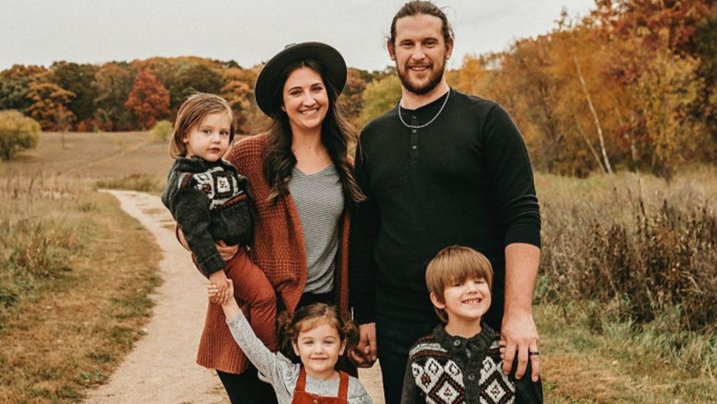 Max and Hannah Graham with their children Arlo, Willa and Nash from the GoFundMe page created to help the family.