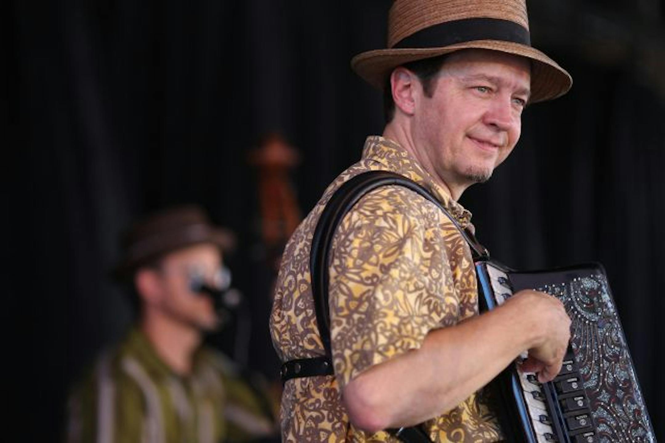 Dan Newton of the Cafe Accordion Orchestra.