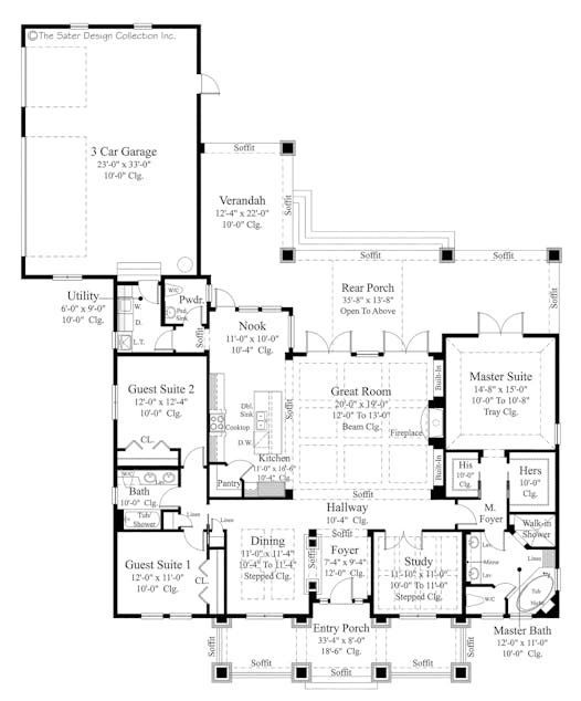 A new version of this bestselling Prairie plan offers a streamlined layout with lots of luxurious touches. plan061117