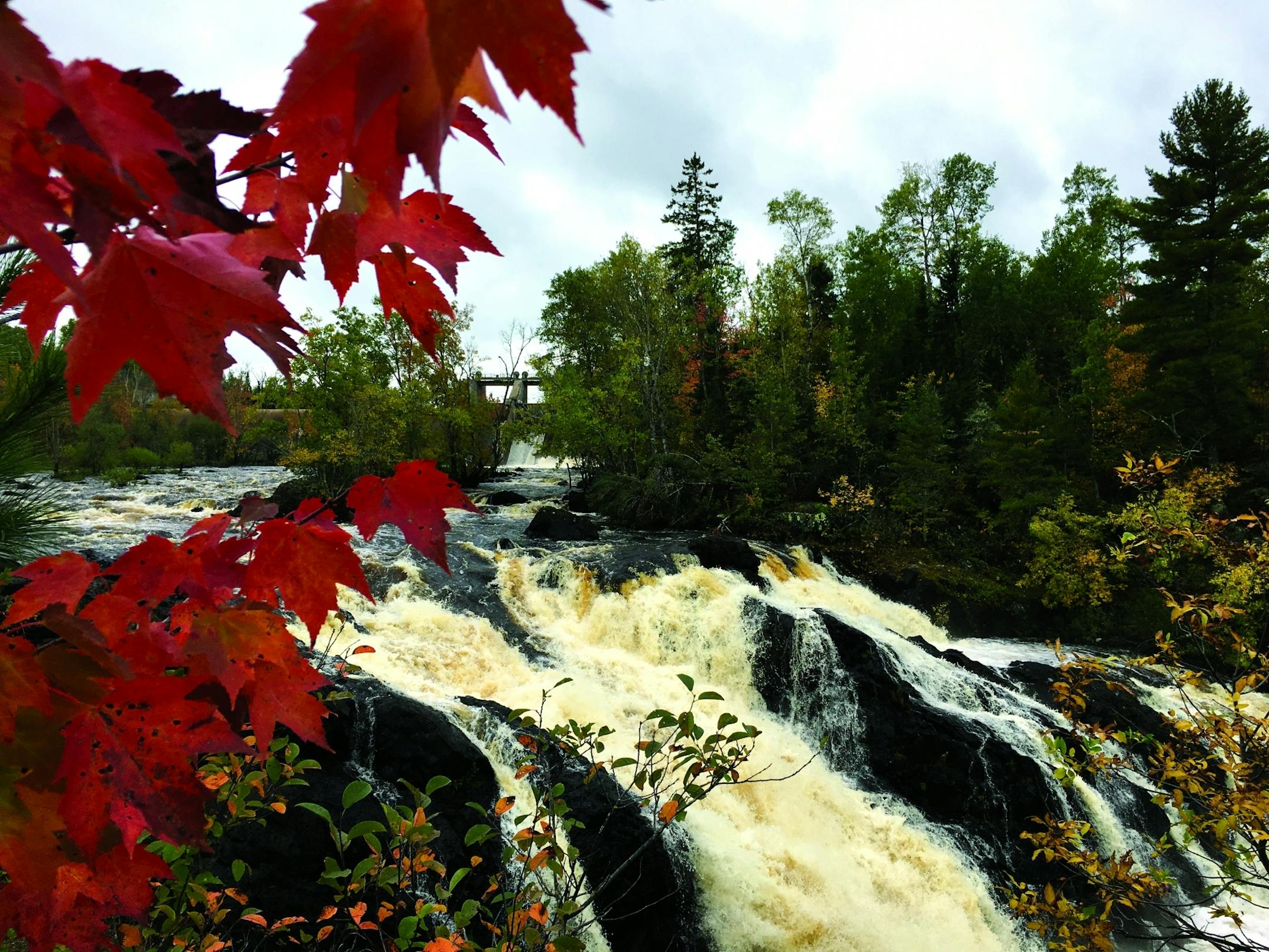 A hike up to Kawishiwi Falls offered beautiful views and a few pops of fall colors. Photo by Jenna Ross * jenna.ross@startribune.com