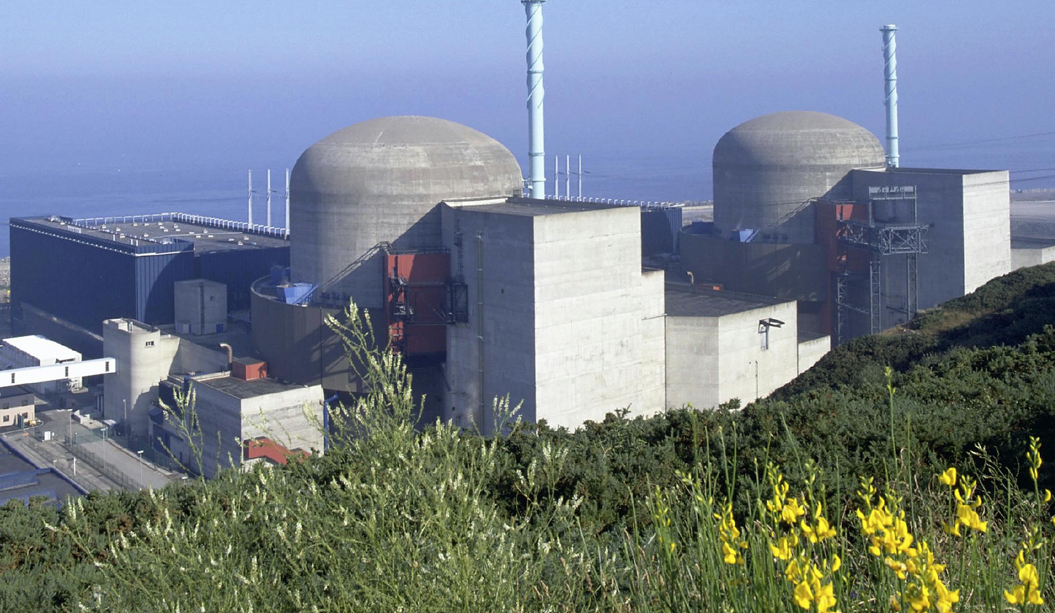 This undated photo provided by Electricite de France (EDF), France's state-run utility company, shows the current nuclear plant of Flamanville, Normandy, France. French authorities say there has been an explosion in a nuclear power plant's machine room early on Thursday, Feb. 9, 2017, but that there is no leak of radiation. No injuries have been reported. (Pierre Berenger/EDF via AP)