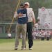 Lee Janzen hugs his caddy, Dan Huber, after winning the U.S. Open Golf Tournament at Baltusrol Golf Club in Springfield, N.J. on June 20, 1993. (AP Ph
