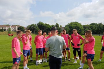 Ukrainian youth soccer team playing in the USA Cup