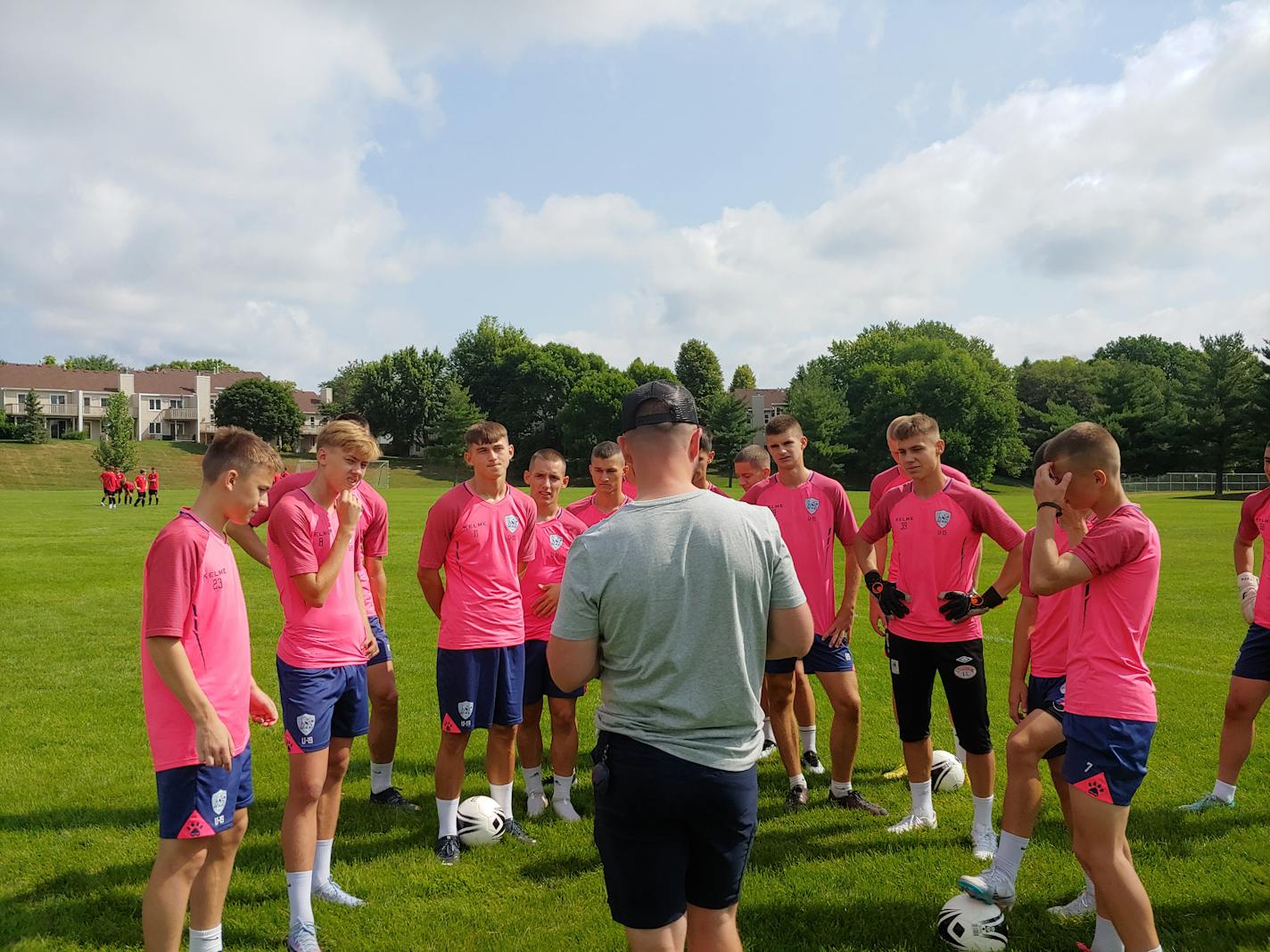 Ukrainian youth soccer team playing in the USA Cup