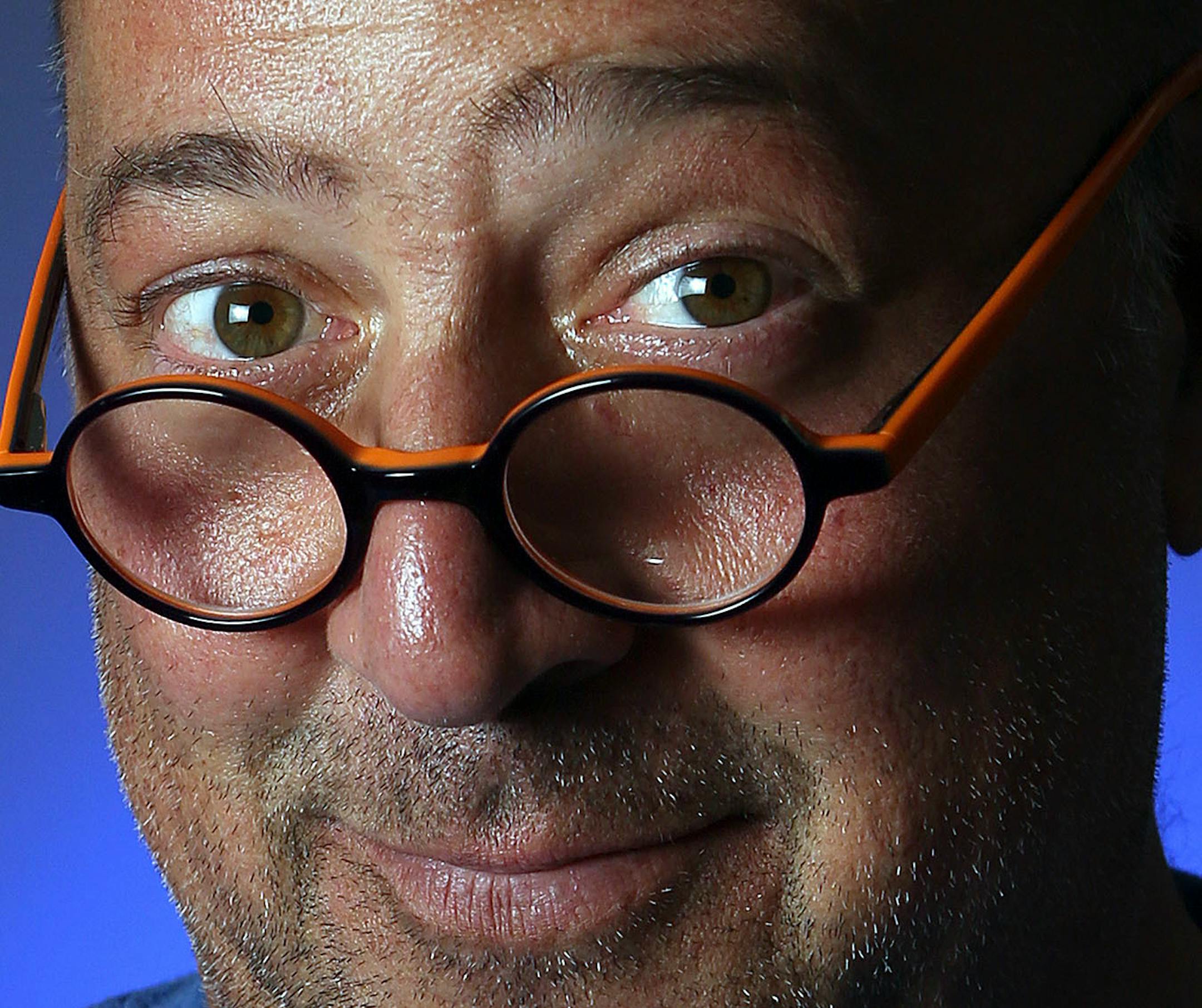 Andrew Zimmern, chef, food writer and television personality known for his Bizarre Foods series. June 22, 2013, St. Louis Park, MN