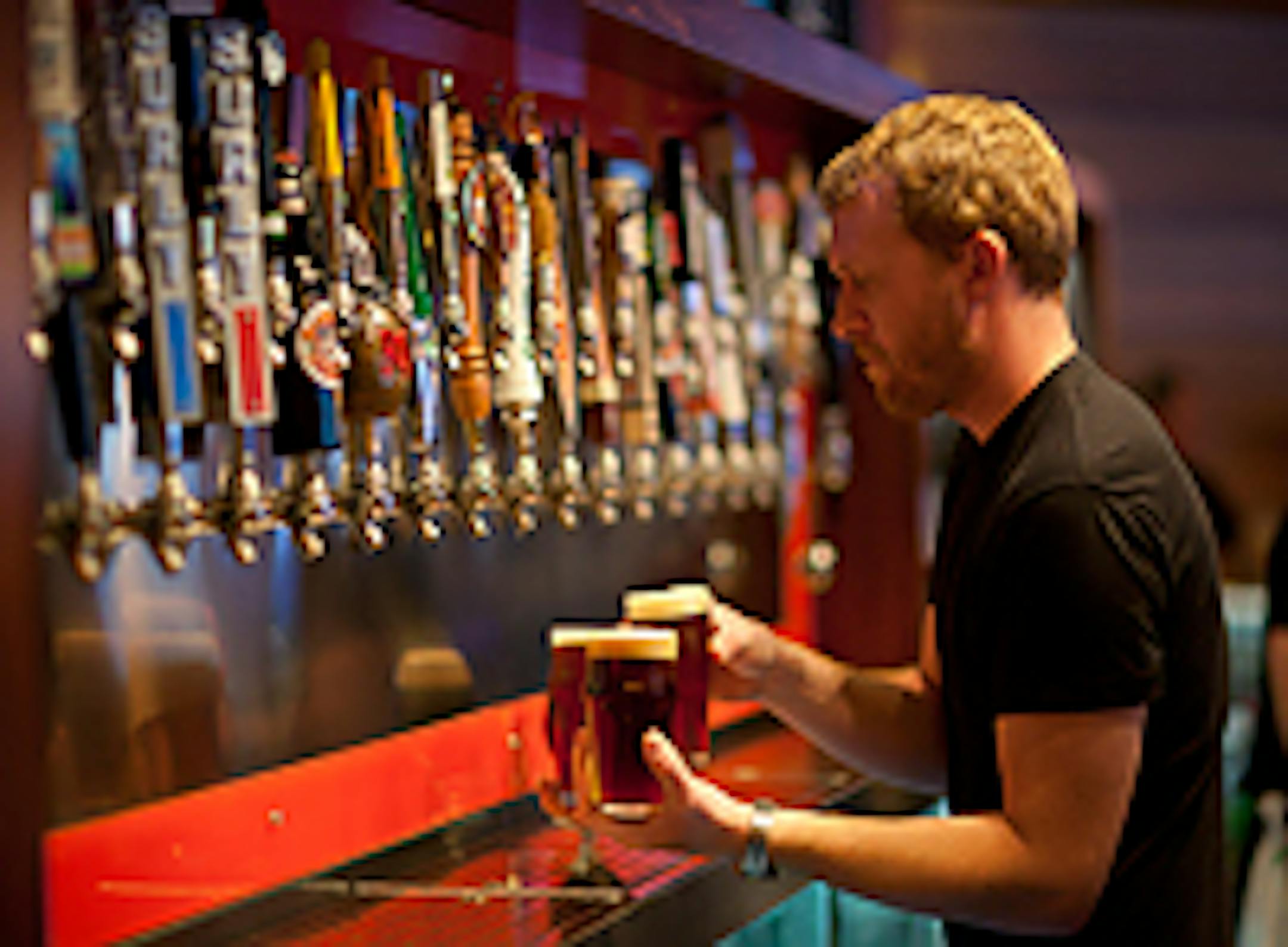 Matt Bohlke pulled three drafts from among the 35 choices