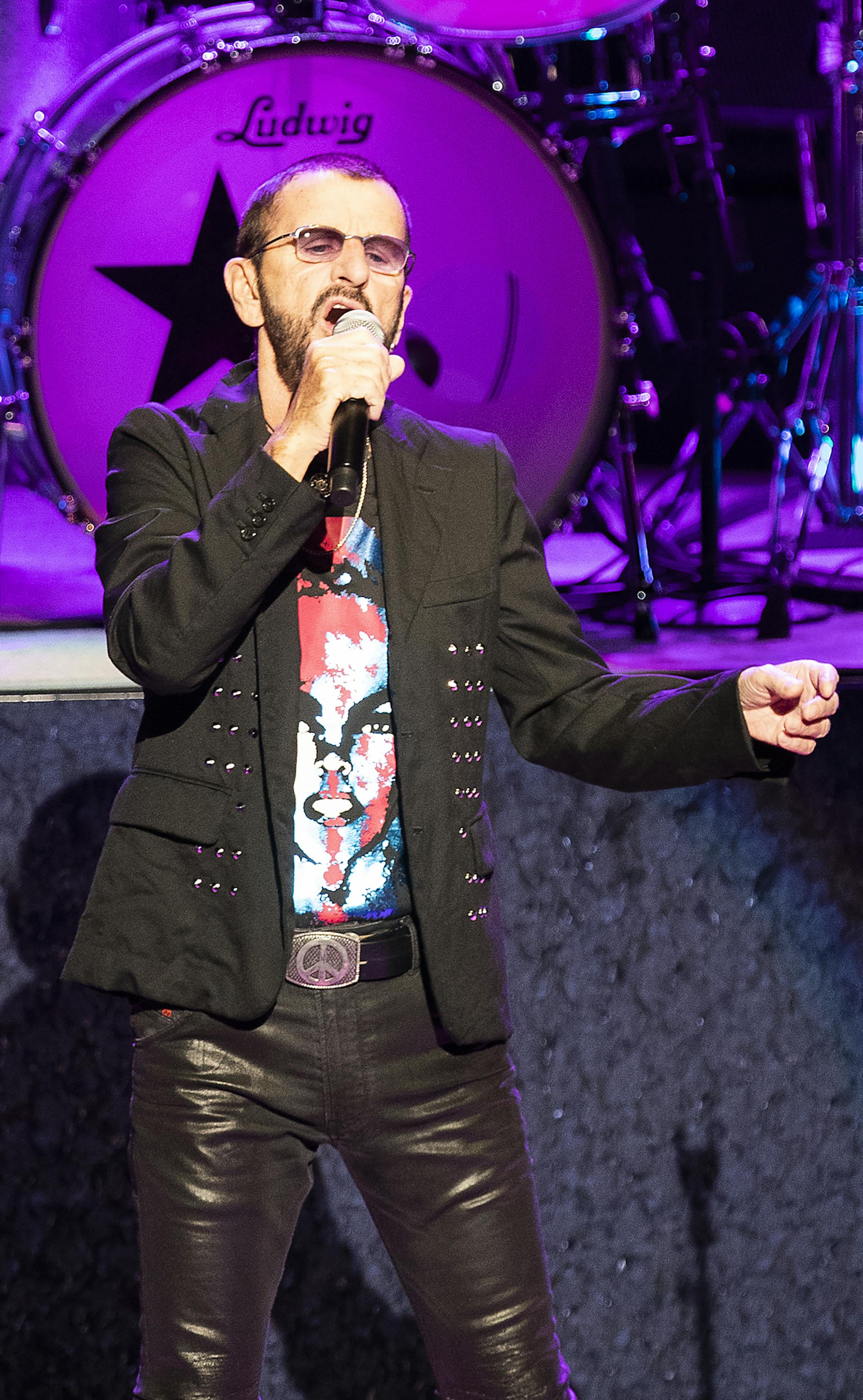 Ringo Starr performs at the Ordway Theater. ] LEILA NAVIDI &#x2022; leila.navidi@startribune.com BACKGROUND INFORMATION: Ringo Starr performs at the Ordway Theater in St. Paul on Sunday, September 23, 2018.