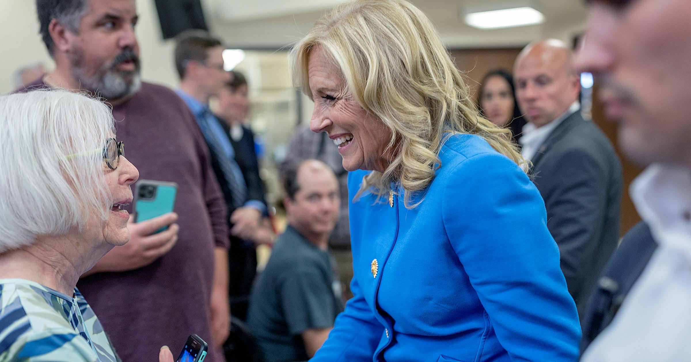 Jill Biden appeals to Duluth seniors with pro-aging, pro-Biden pep talk Jill Biden appeals to Duluth seniors with pro-aging, pro-Biden pep talk