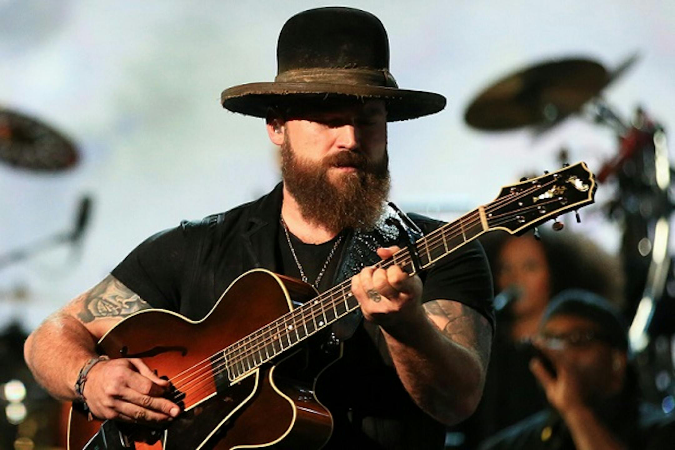 Zac Brown performs in a 2015 concert.