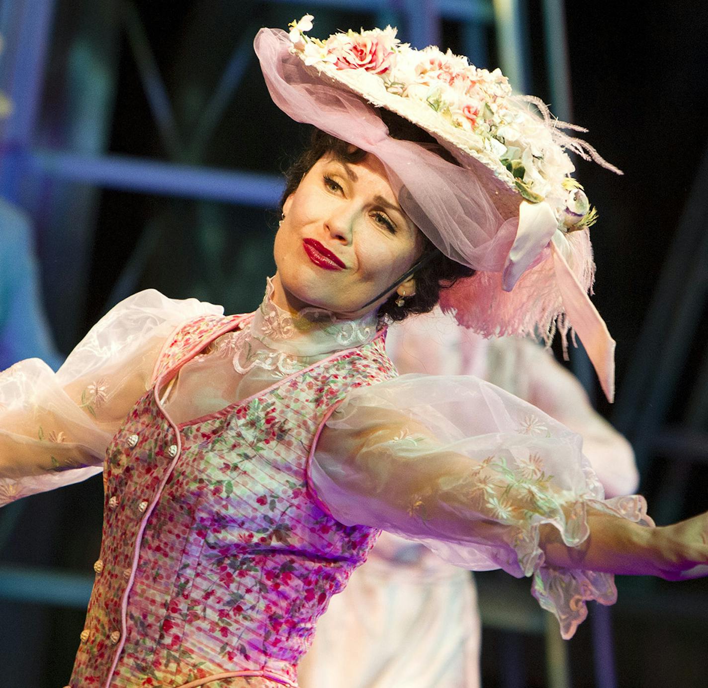 Ann Michels portrays the title character in "Mary Poppins" during dress rehearsal at Chanhassen Dinner Theatres February 26, 2015. (Courtney Perry/Special to the Star Tribune) ORG XMIT: MIN1502262042054886