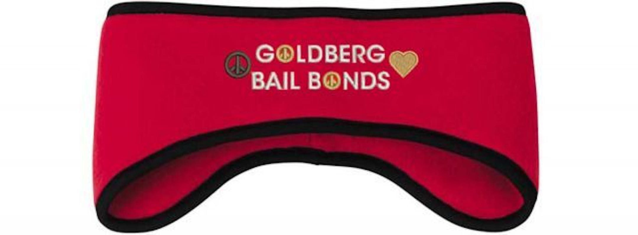 Make a statement with a Goldberg Bail Bonds headband.