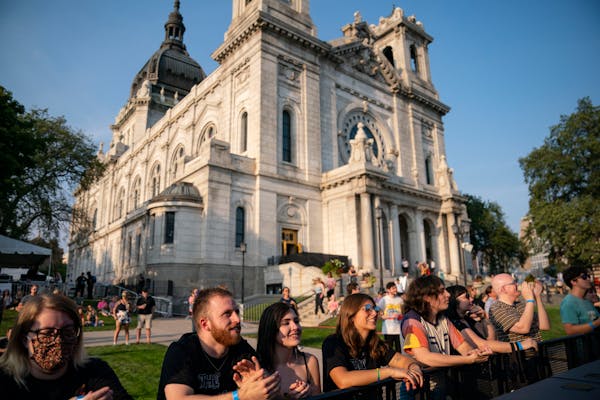 Fans lined up early to watch Remo Drive at the Basilica Block Party in 2021, when attendance dwindled as COVID-19 fears lingered.