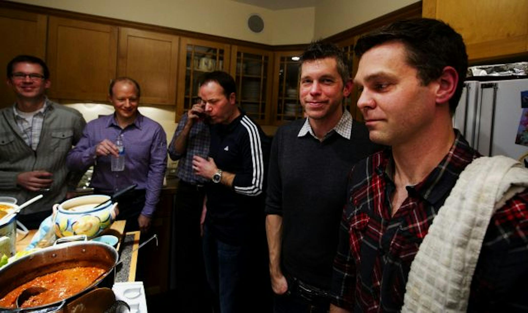 Dave Odenbach and John Stefany, right, have been hosting the "Soup or Bowl" event for 12 years.