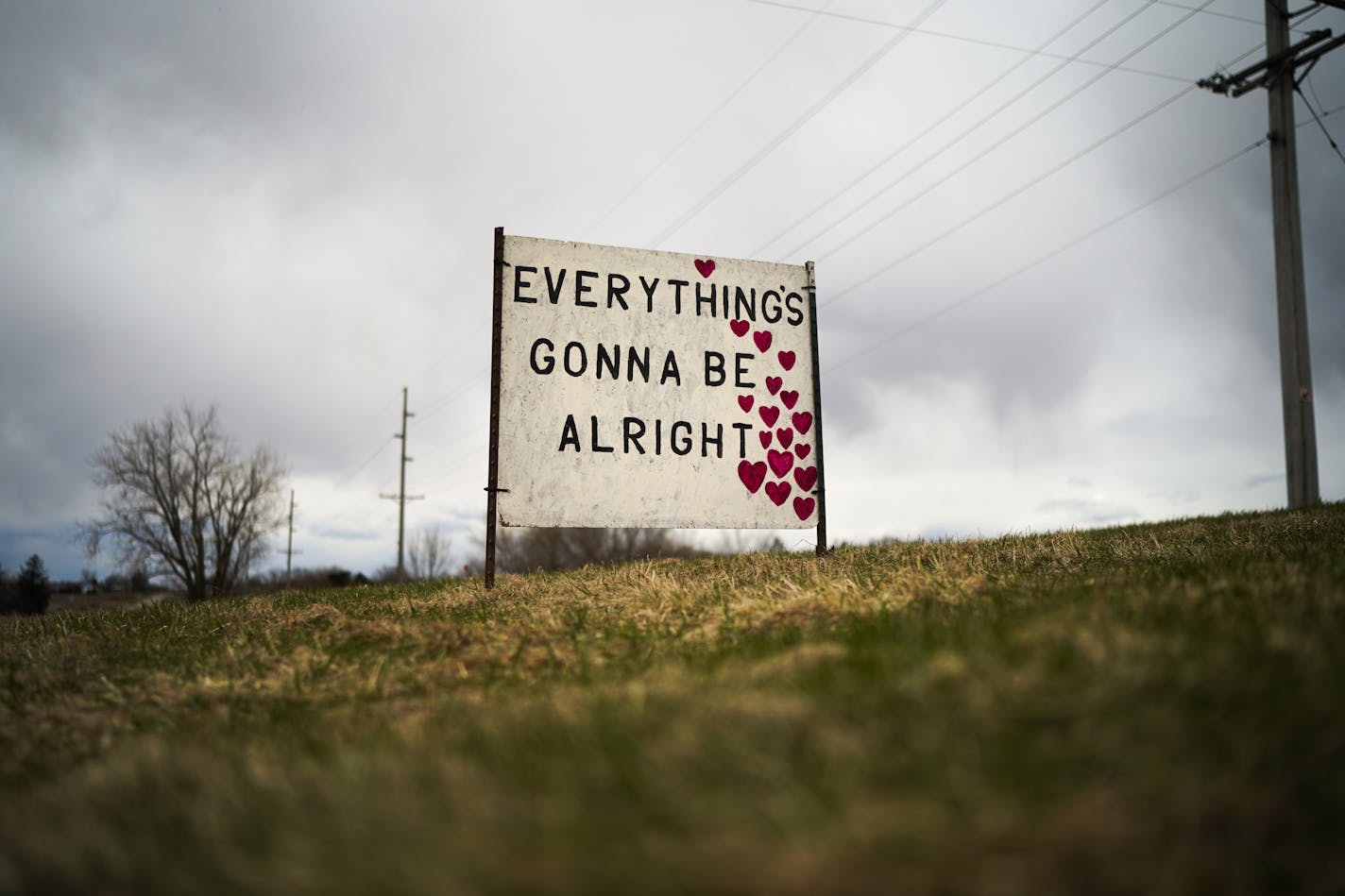 The other says, "Everything's gonna be alright."