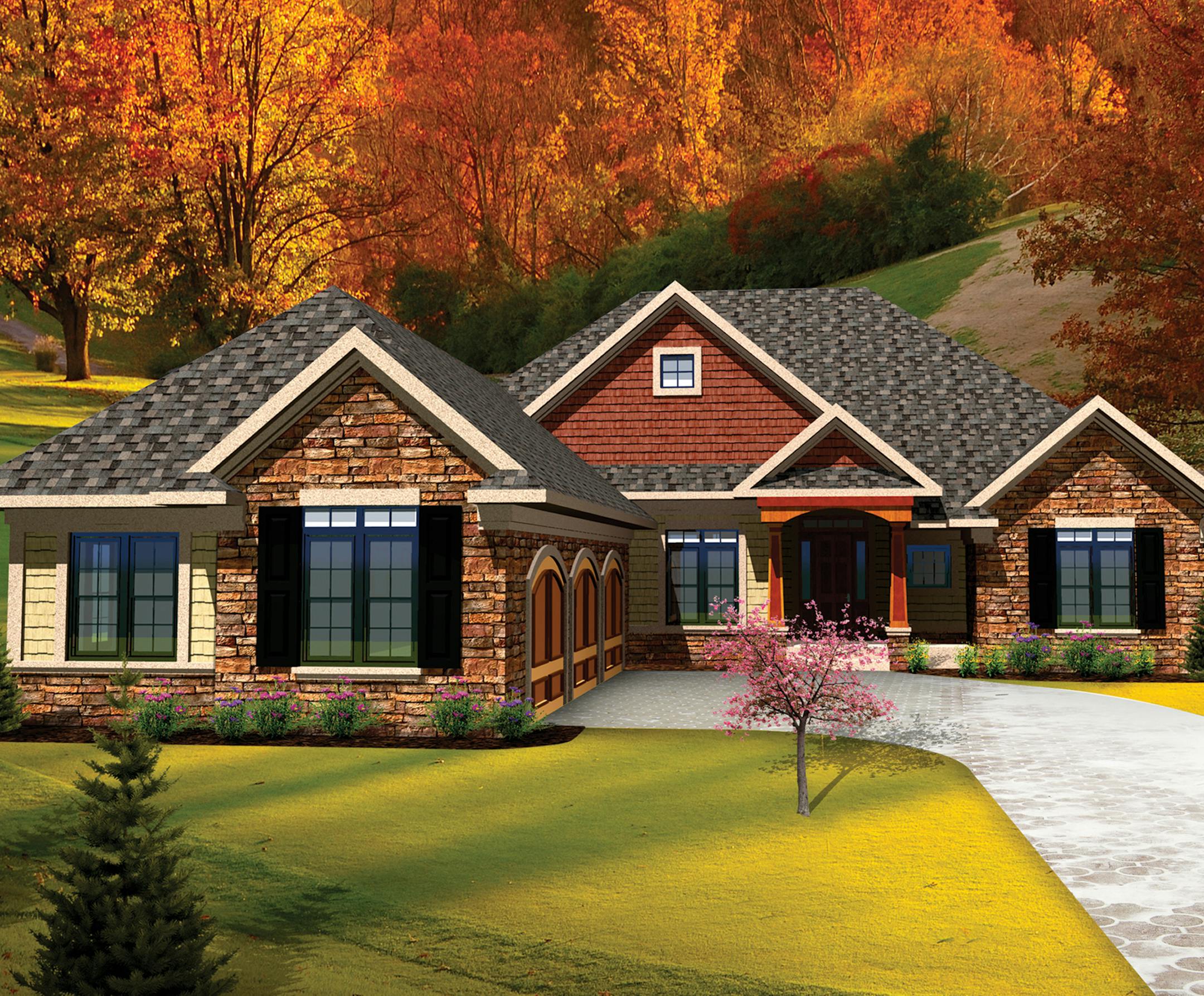 Home plan for 1127: A reinvented ranch.