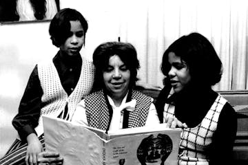 Emily Peake with nieces Suzie and Evon, in 1970.