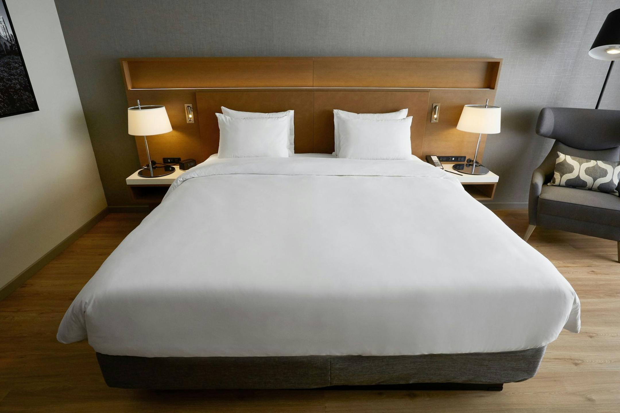 A model guest room has been built in unused space in the Radisson Red in Minneapolis.
Photo by Clettis Wright; Courtesy Radisson Hospitality