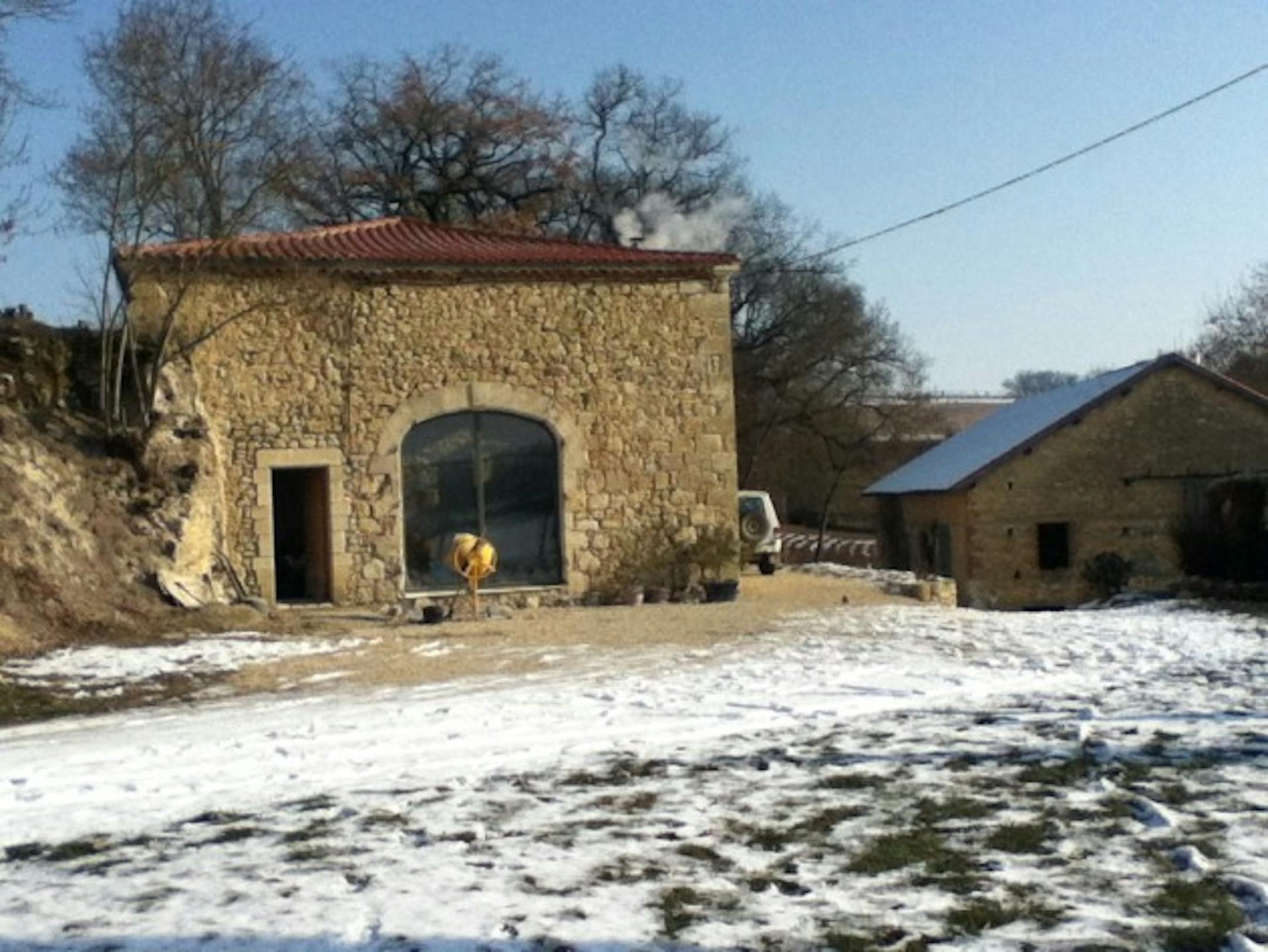 The chateau as you arrive. It needs quite a bit of restoration work.