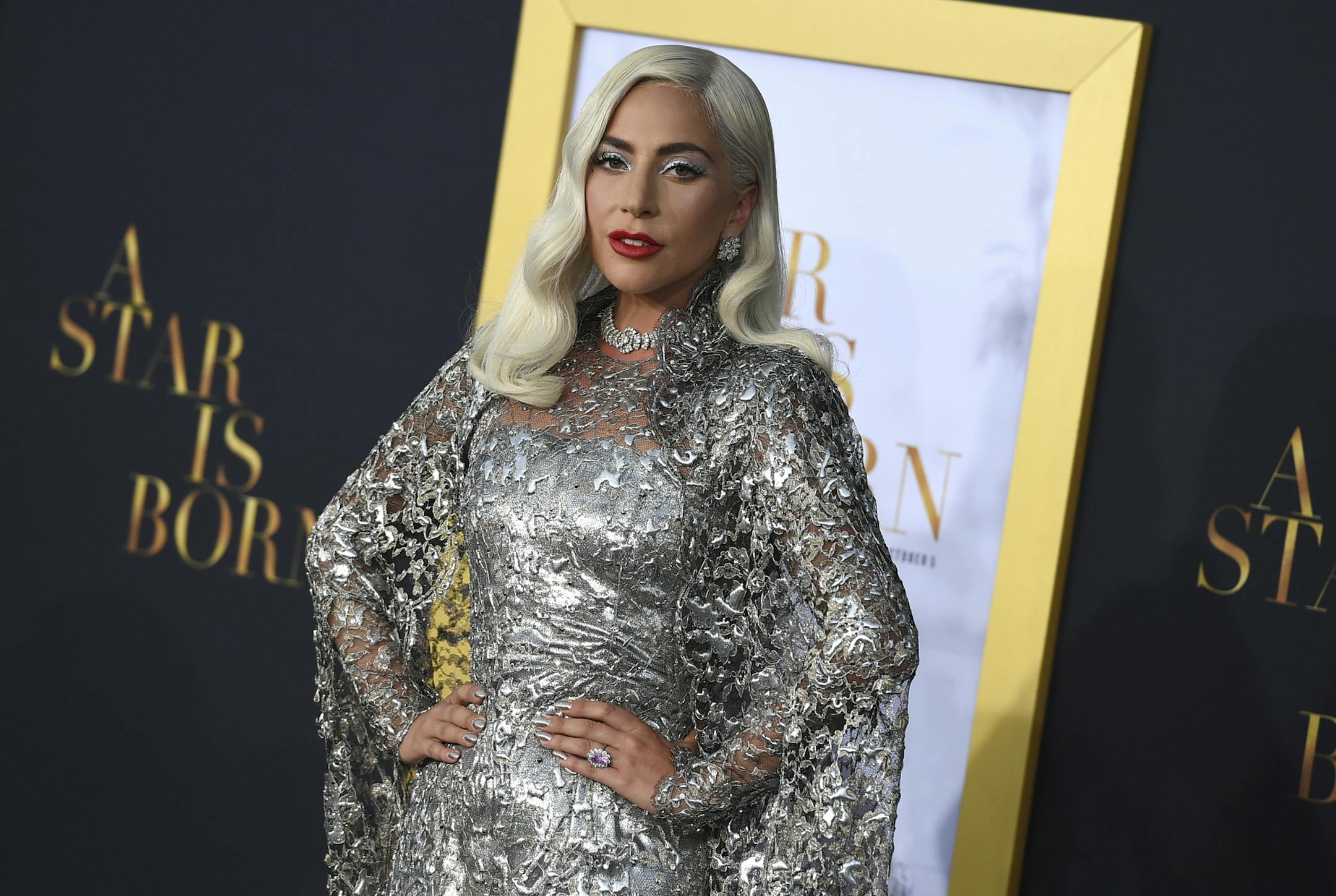 Lady Gaga is a finalist for top song and record, both for "Shallow."