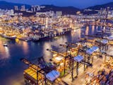The Kwai Tsing Container Terminals in Hong Kong on April 7, 2020. The coronavirus pandemic may prompt some countries to reexamine their reliance on fa