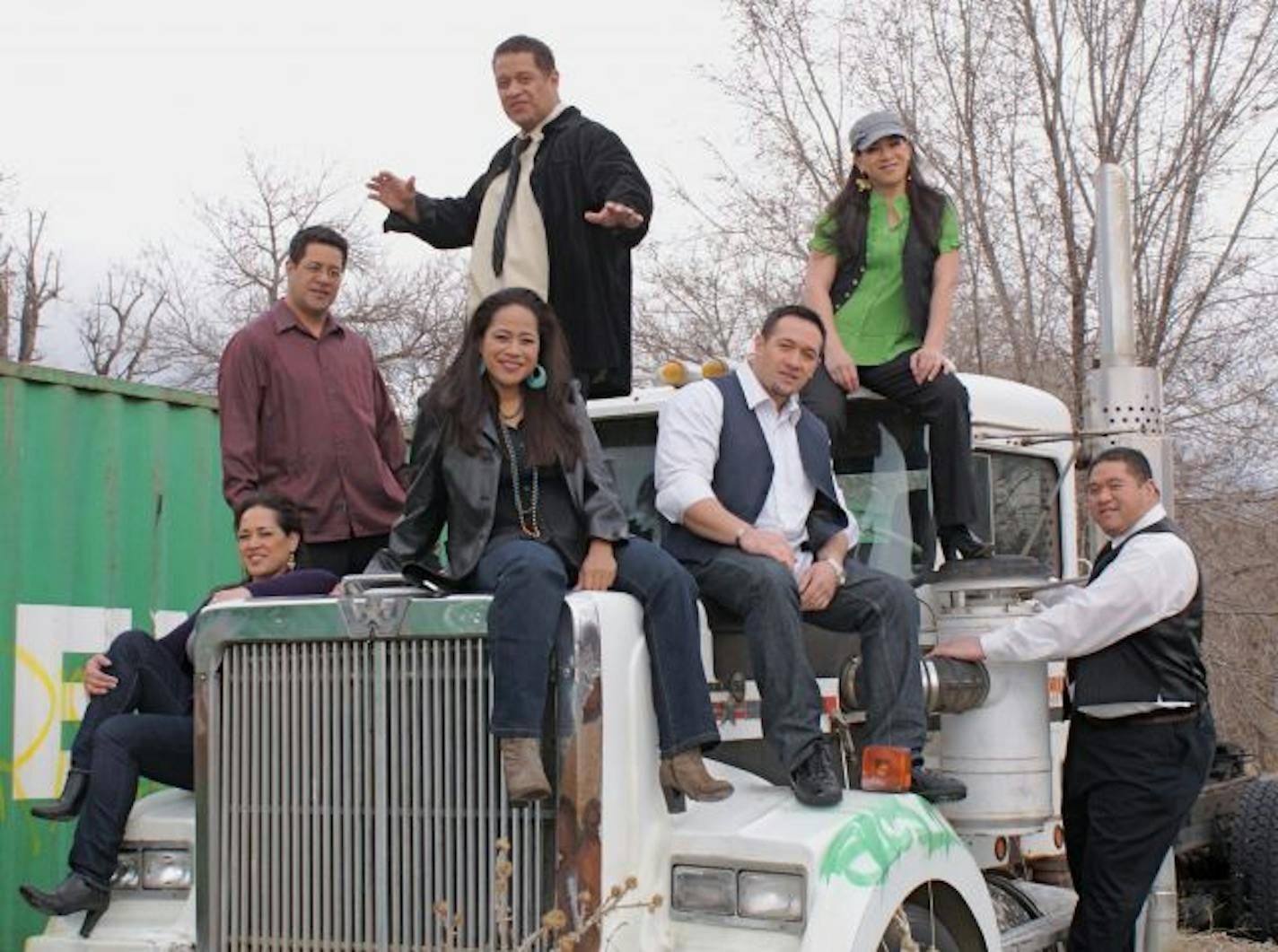 The Jets today, left to right: Kathi, Rudy, Moana, LeRoy, Haini, Elizabeth, Eddie.