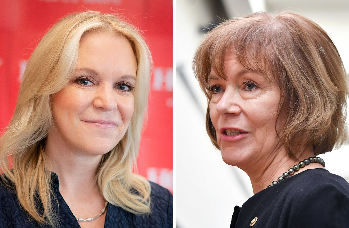 Republican Karin Housley, left, and Democrat Tina Smith