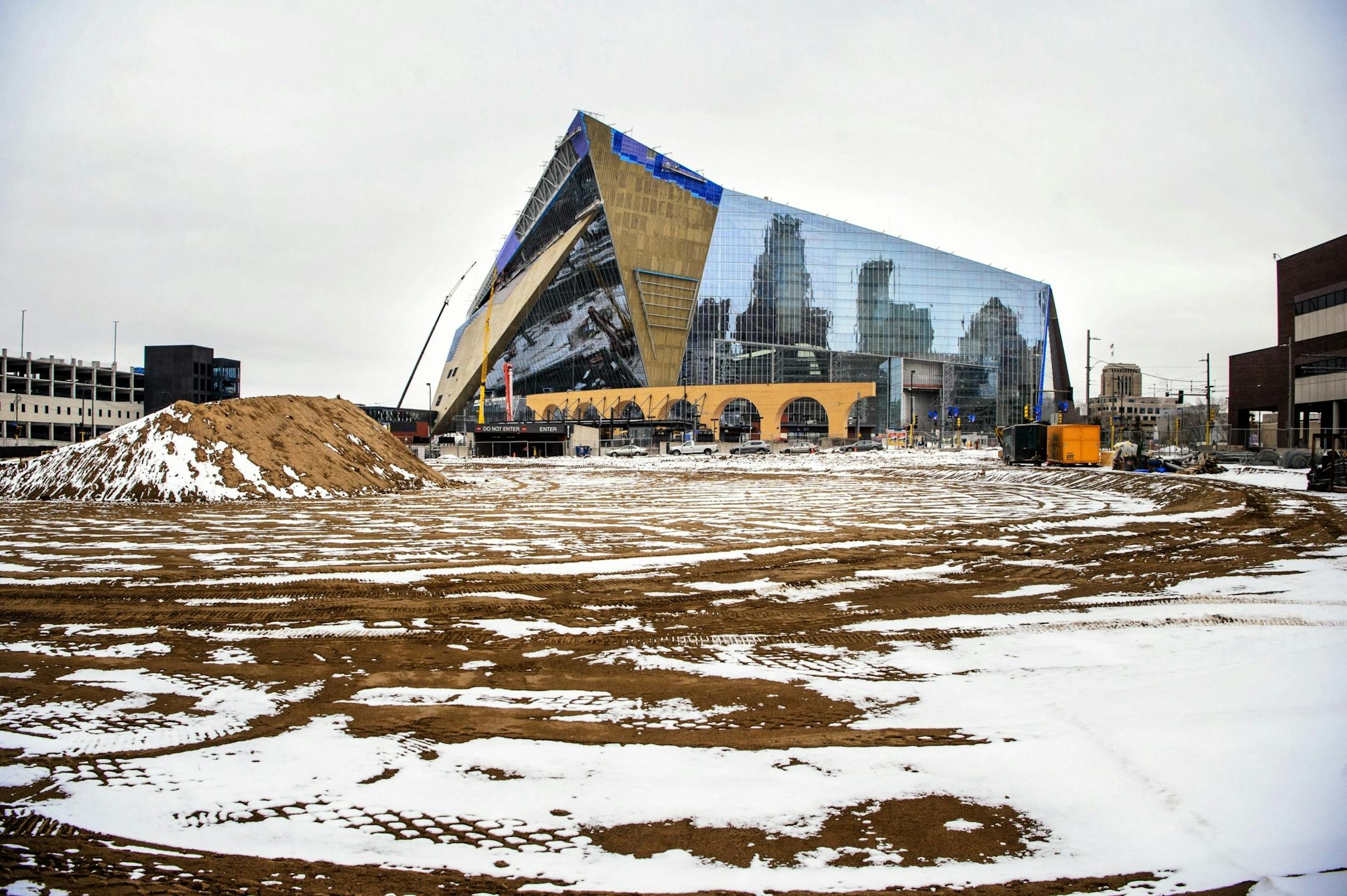 US Bank Stadium where the Minnesota Vikings will play in six months.