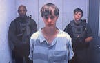 Dylann Roof appears via video before a judge, in Charleston, S.C., Friday, June 19, 2015. The 21-year-old accused of killing nine people inside a blac
