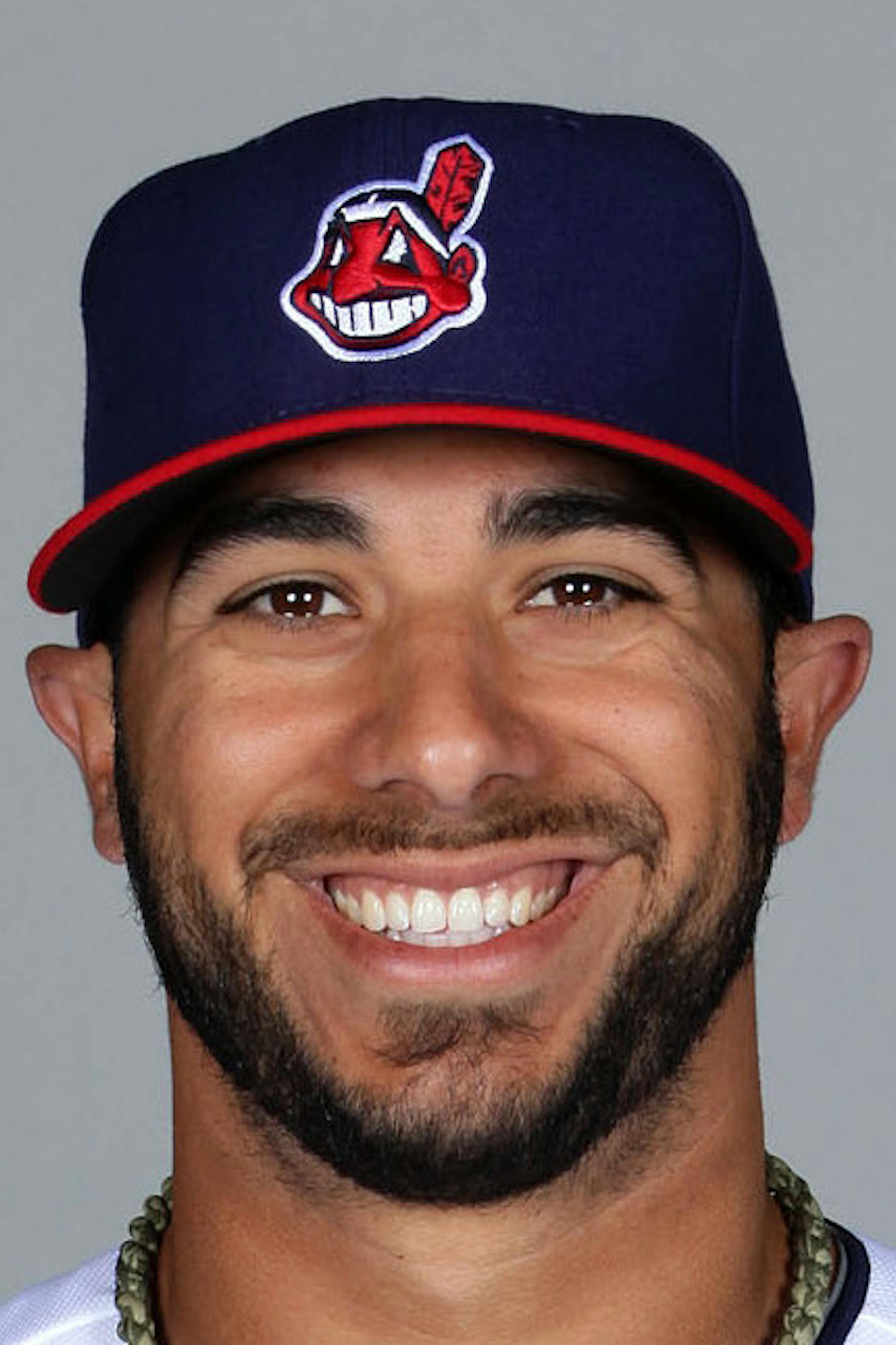 GOODYEAR, AZ - FEBRUARY 24: Mike Aviles #4 of the Cleveland Indians poses during Photo Day on Monday, February 24, 2014 at Goodyear Ballpark in Goodyear, Arizona. (Photo by Jason Wise/MLB Photos via Getty Images) *** Local Caption *** Mike Aviles ORG XMIT: 461757527