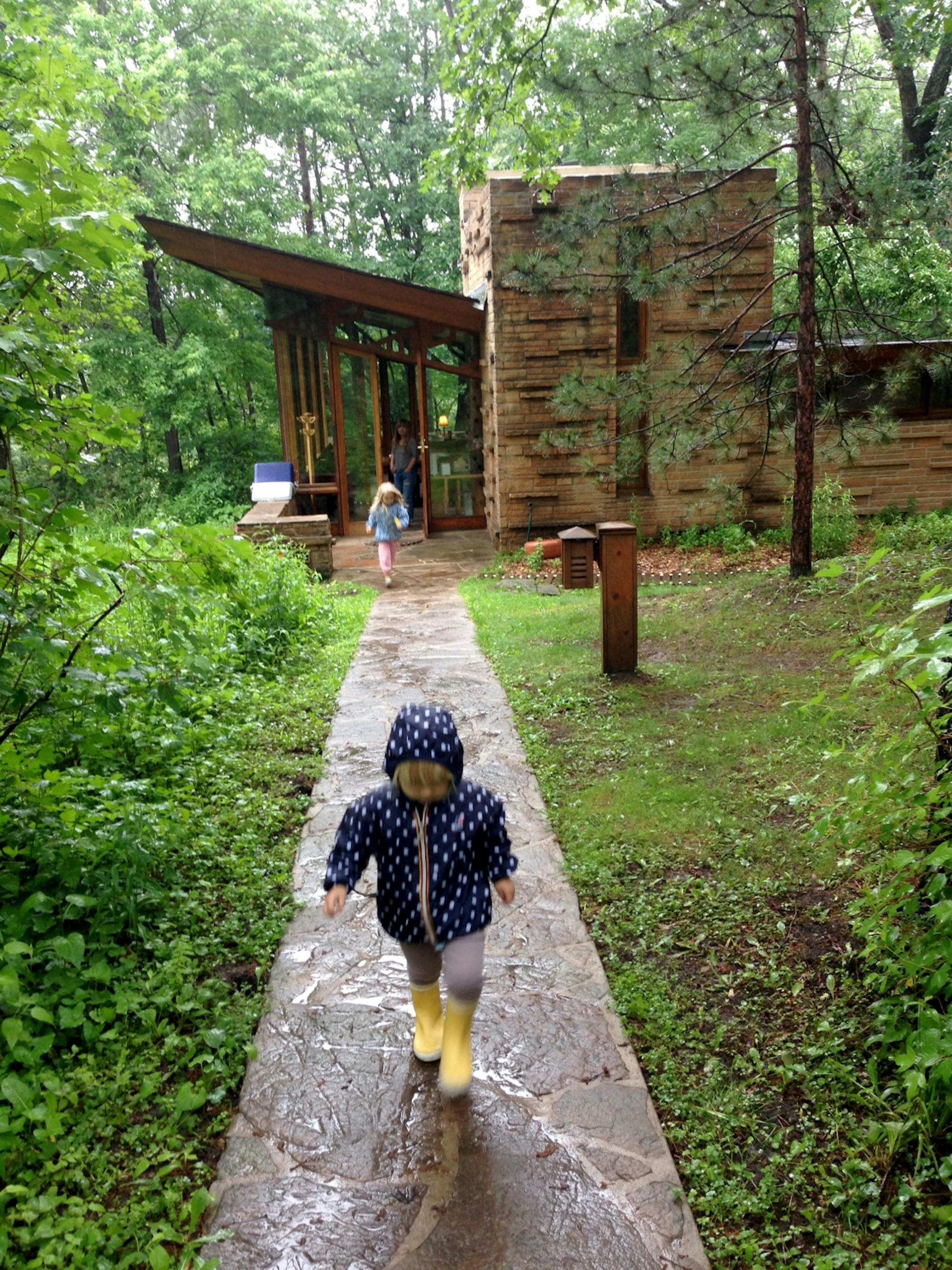 Designed by Frank Lloyd Wright in 1958, the Seth Peterson Cottage is tucked away in a heavily wooded corner of Mirror Lake State Park near Lake Delton, Wis. The cottage was fully restored in 1992 after decades of deterioration and is now open as a vacation rental.